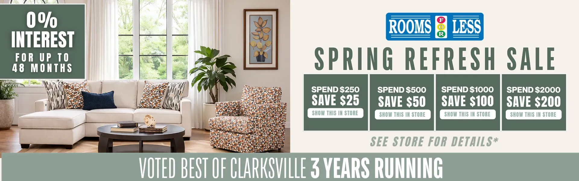 Spring Refresh Sale